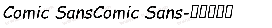 Comic SansComic Sans字体转换